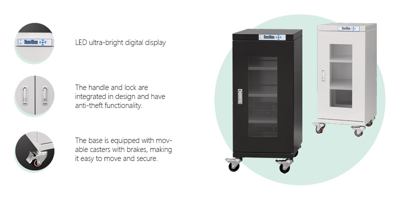 180-liter capacity Electronic moisture-proof box